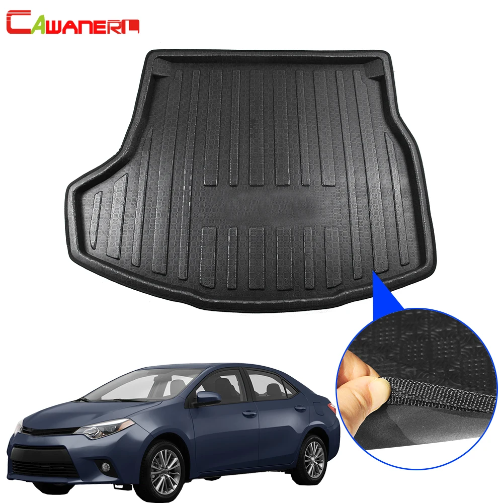 

Cawanerl For Toyota Corolla Altis Sedan 2014-2017 Car Floor Trunk Mat Boot Tray Liner Rear Cargo Carpet Mud Luggage Kick Pad