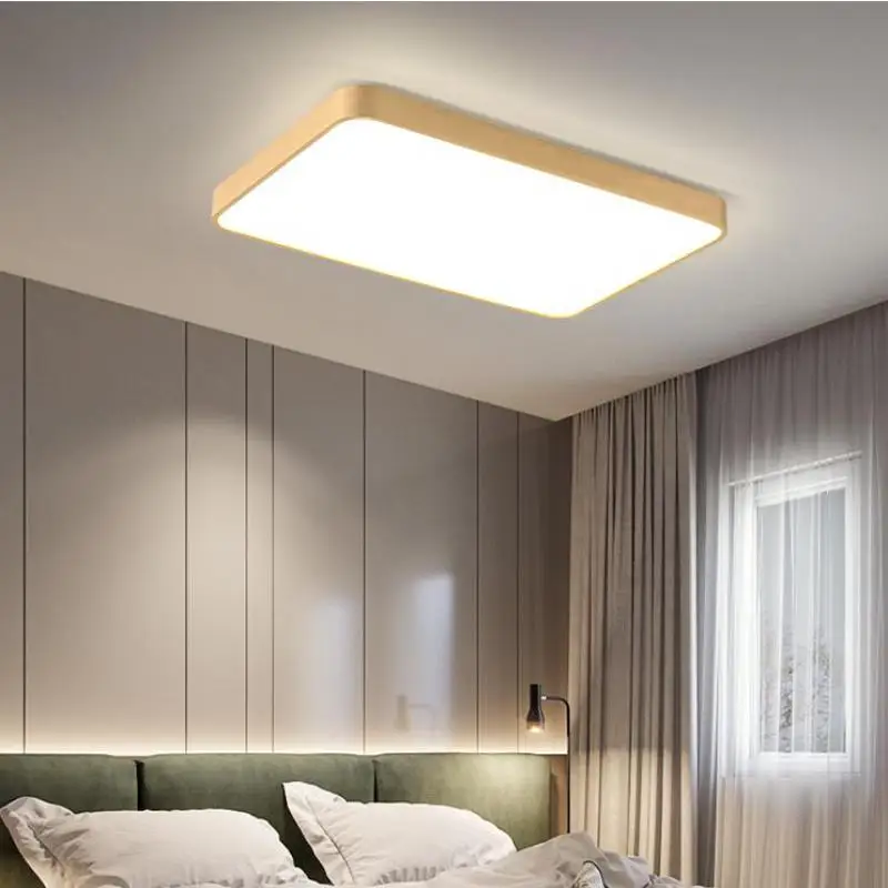 Office Ultra-thin Led Copper ceiling Lighting Living Room Rectangular Bedroom Restaurant Studio led reading surface ceiling lamp