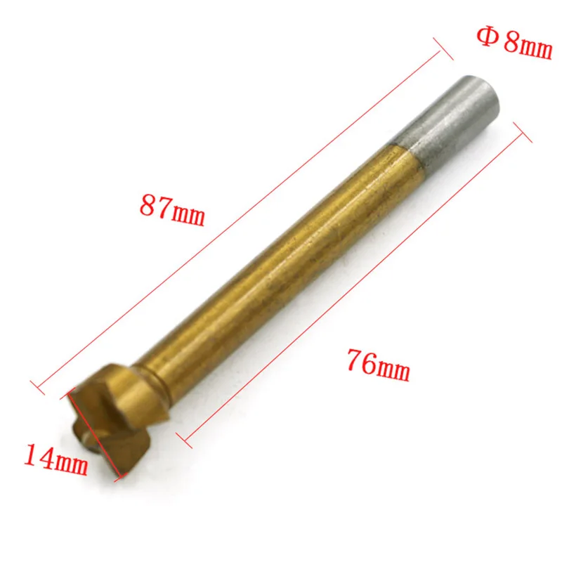 Woodworkers Cemented carbide 10-22mm Cutting Dia Hinge Boring Drill Bit Woodworking Hole Saw Wood Cutter Golden Hole Saw