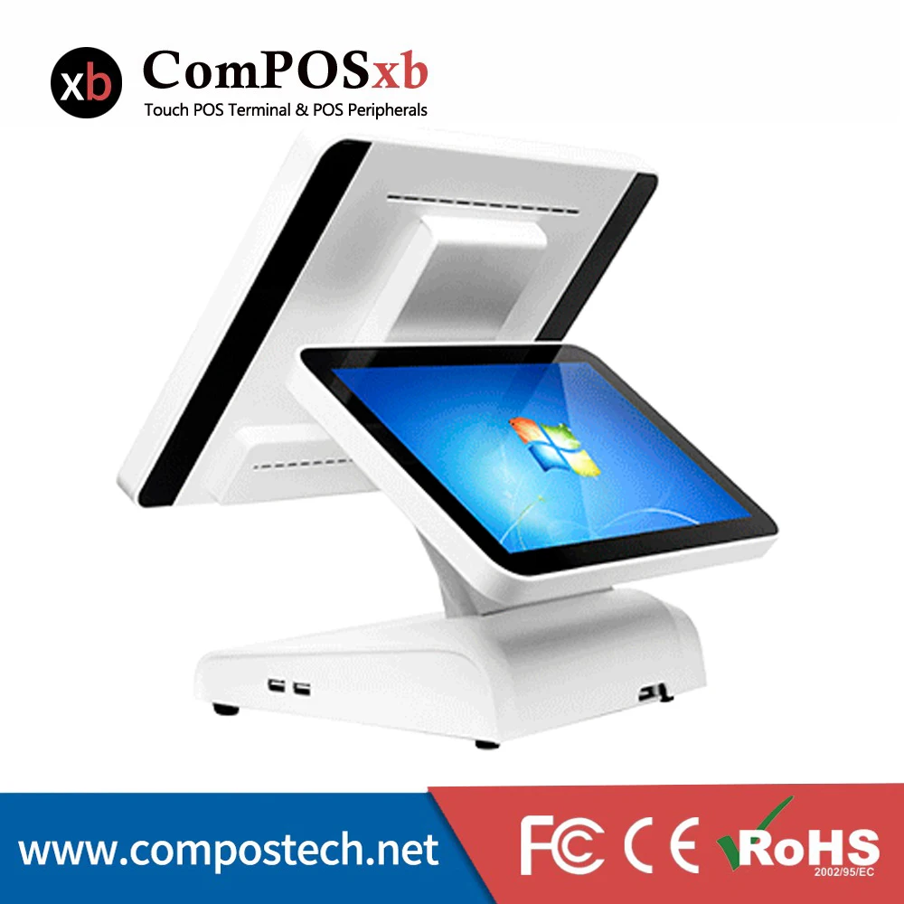 

ComPOSxb Supermarket 15'' Touch POS Terminal Machine Point of Sale LCD Display