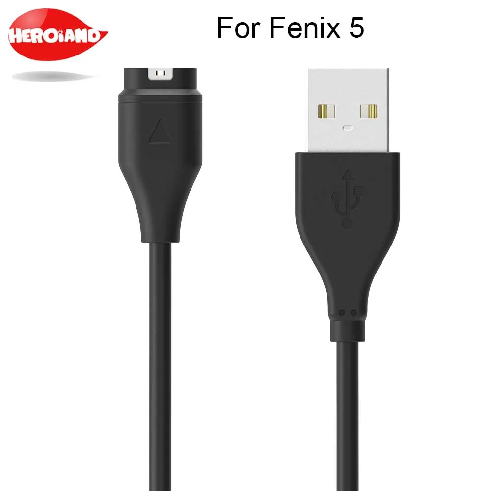 Black USB Charger Data Charging Cable 1m for Garmin fenix 5 5S 5X Forerunner 935 Smart Watch Compact and lightweight Design