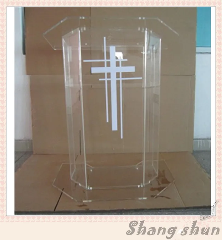 High Quality Price Reasonable Beautiful Clear Acrylic Podium Pulpit Lectern