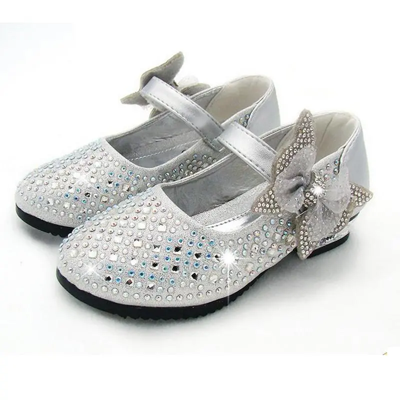 New Princess Children Princess Sandals Kids Girls Wedding Shoes Dress Shoes Girls Party Shoes