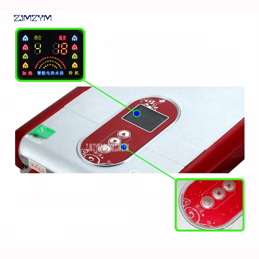 6000 W Instan Listrik Tankless Pemanas Air Sesaat KLSD-G2 220 V Pemanas Air Listrik cepat 3 s hot shower hitam/merah