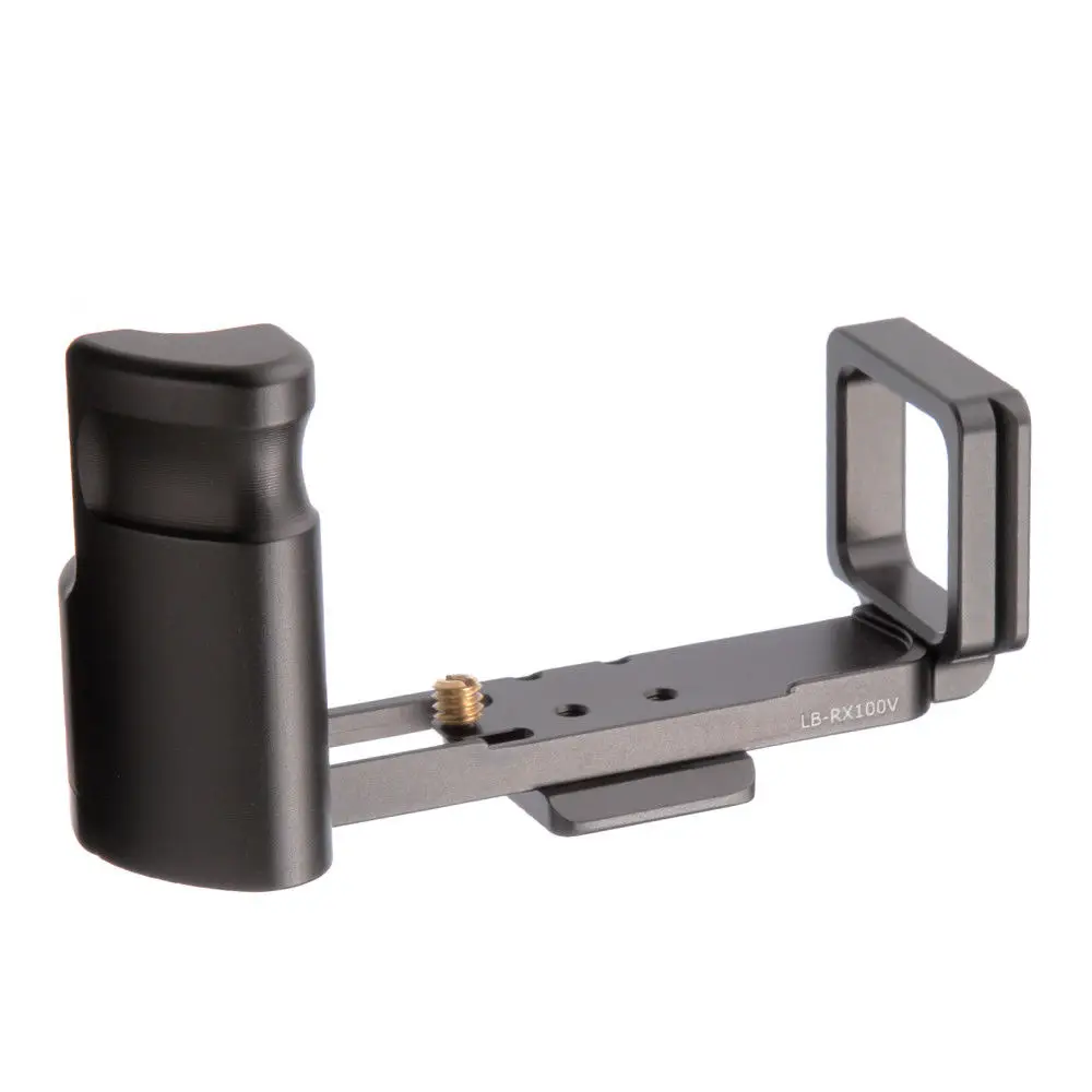 FOTGA QR Holder Grip Bracket Bentuk L Vertikal Pelat Rilis Cepat untuk Kamera SONY RX100 Mark V VI