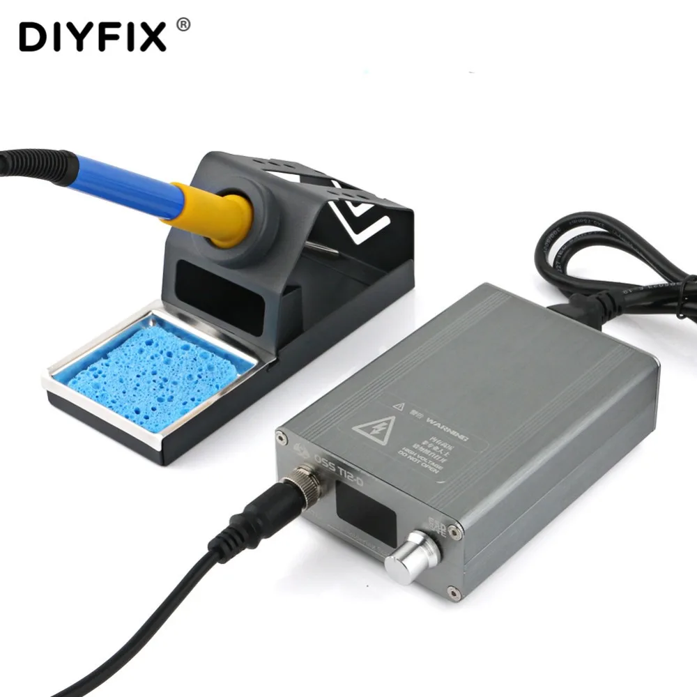 

72W Adjustable Temperature Digital Electric Soldering Station Kit T12-D Solder Iron Tips Station Stand Holder Welding Tools Set