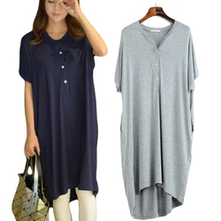 Women Nightgowns Summer Sleepwear Casual Night Dresses Plus size Short Sleeve dresses women Loose Nightdress Home Clothes