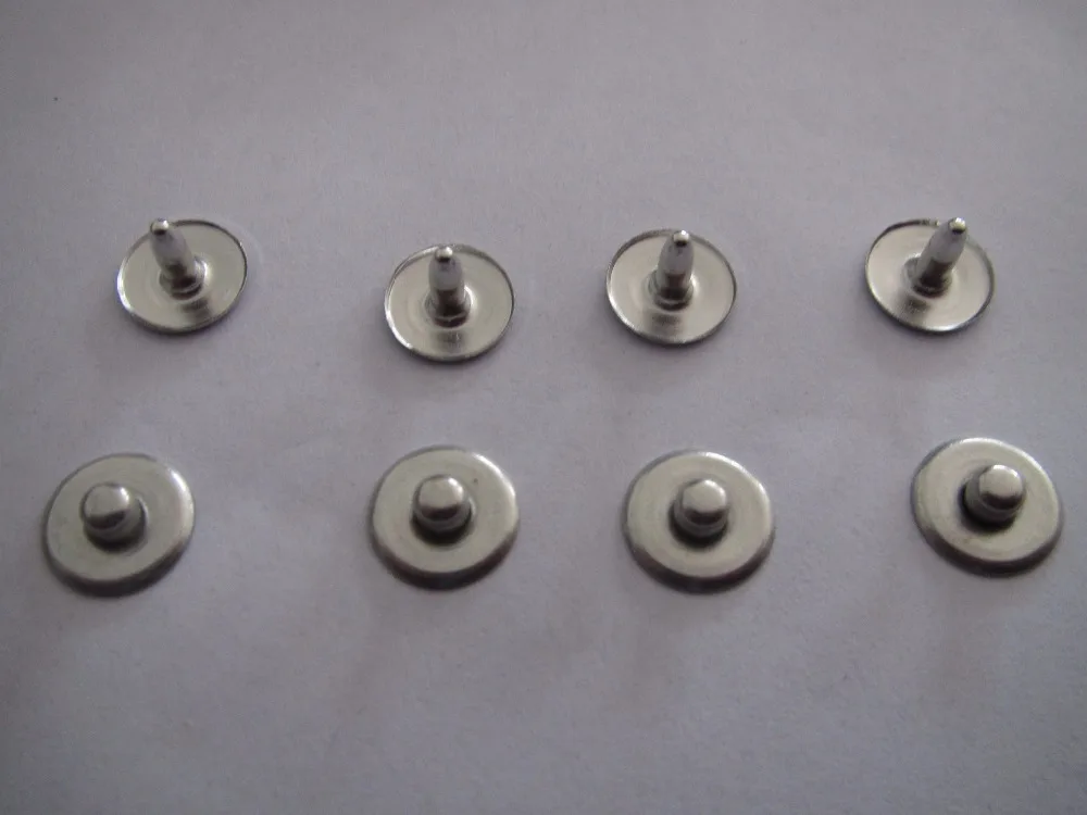 Free shipping 9.5mm brass rivet  for jeans  plating Matt silver   jeans button nail 200set