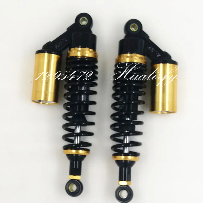 

300mm 310mm 320mm Nitrogen Shock Absorbers 7mm spring for Honda/Yamaha/Suzuki/Kawasaki/Dirt bikes/ ATV/Motorcycles black&gold