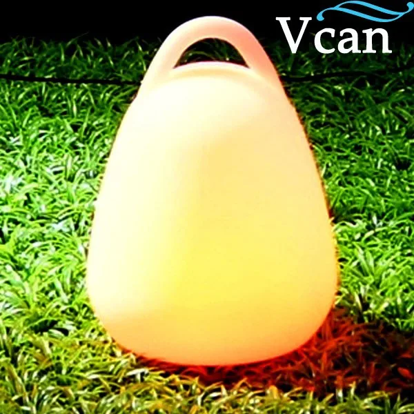 19*19*24cm  waterproof rechargeable lithium battery plastic led portable lamp lantern