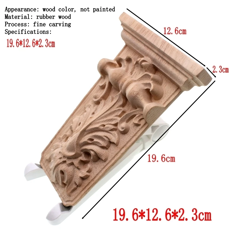 RUNBAZEF Solid Wood Furniture Carved Home Wedding Decoration Accessories Corbel Rome Stigma Craft Figurine Miniature Ornaments