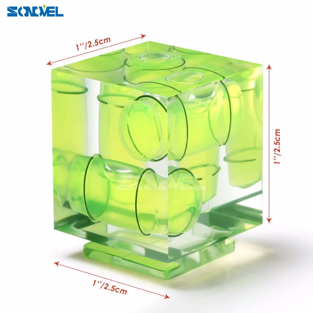 Canon/Nikon/Pentax DSLR 카메라 사진 액세서리 용 범용 3 축 핫슈 고정 버블 스피릿 레벨 3D 스피릿 레벨