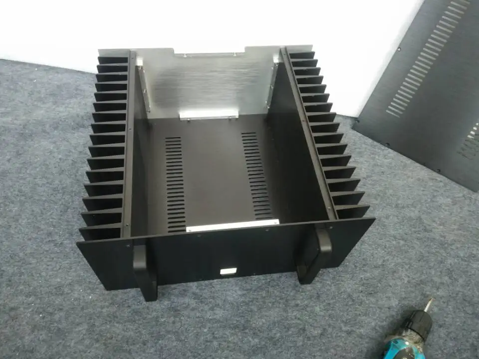 4320A All-aluminum amplifier chassis DIY Large Case Audio Amplifier Enclosure 430MM X 200MM X 418MM