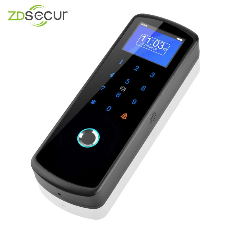 

IC Touch 2.4G Wireless DIY Fingerprint Access Control System with Power Supply Exit Button and Doorbell