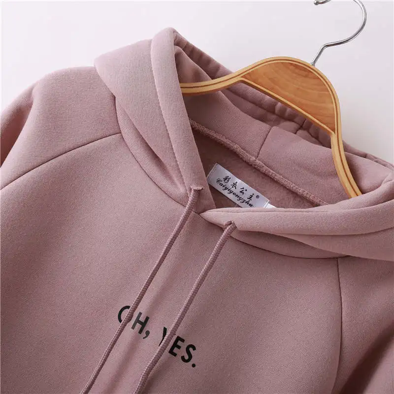 XXL-S Streetwear Coat 2017 New Fashion Fleece long Sleeve Harajuku Letter Girl Black Pullovers Tops Woman Hoodies Sweatshirts