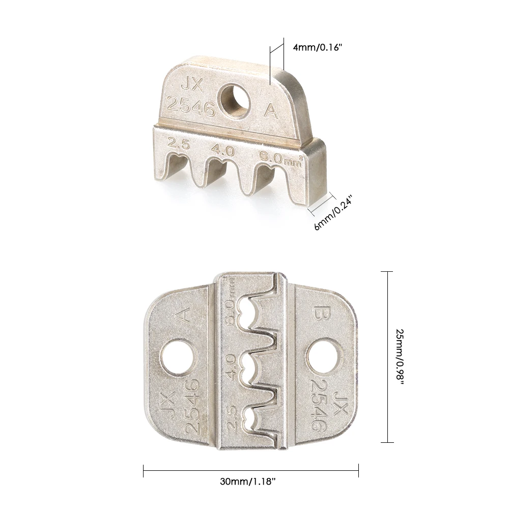 Wire Crimper Crimping Pliers Cord End Terminal Jaws Mold for Clamp Plier Wire Cutting Mould Terminal Head Crimping Tool