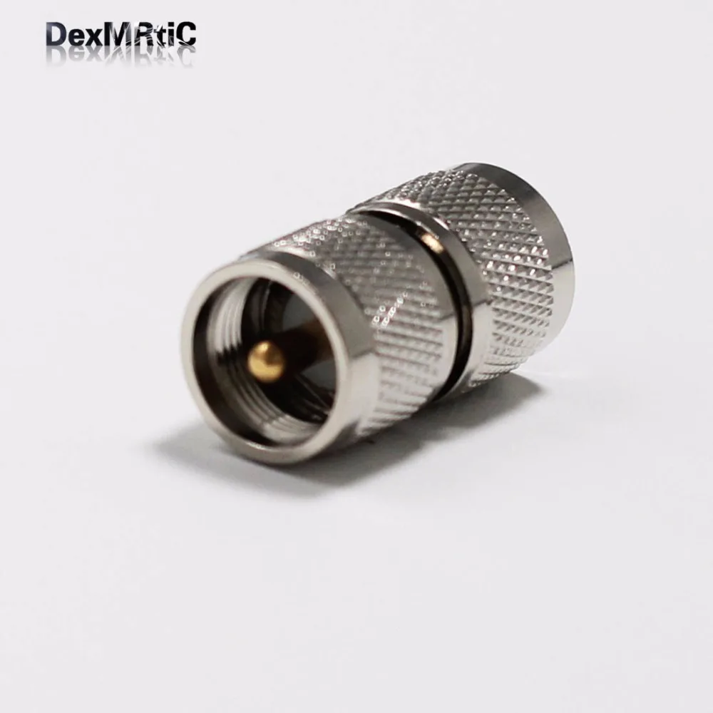 

1pc UHF Male Plug switch UHF PL259 RF Coax Adapter coupler Straight Nickelplated NEW wholesale