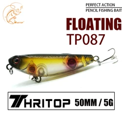 Thritop New Fishing Lures 5g 50mm TP087 High Quality Hooks 5 Colors For Optional Hard Bait Floating Fishing Wobblers