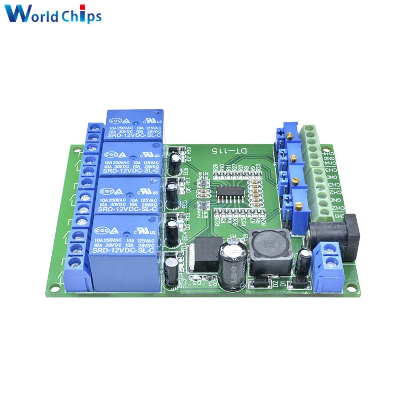 DC 12V 4 Channel Voltage Comparator Stable LM393 Comparator Module