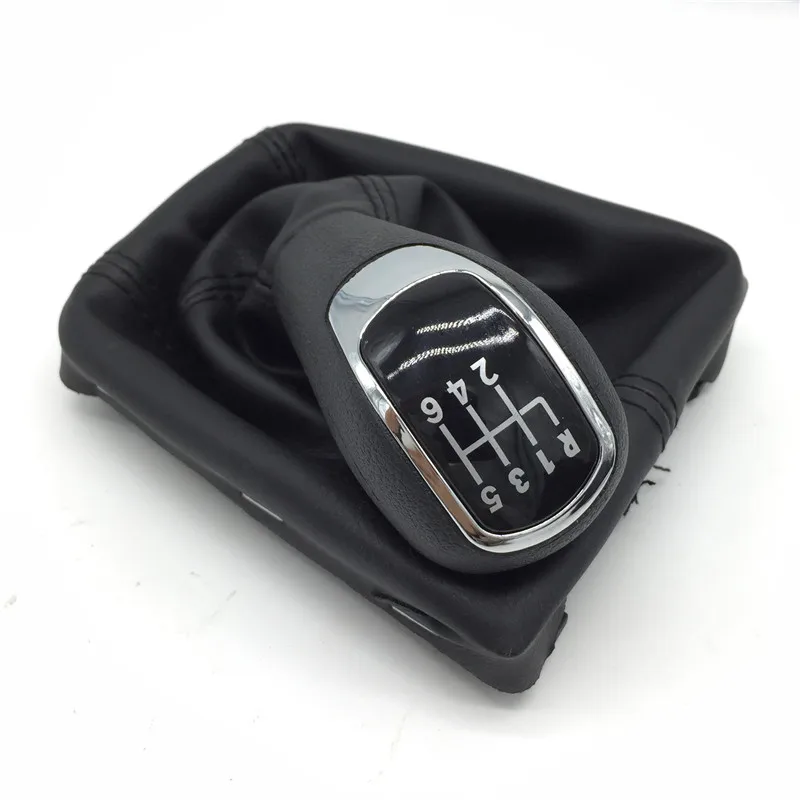 5 6 Speed Car Accessories Gear Shift Knob Giator Leather Boot Lever Stick Head Cover Case For Skoda Superb 3T MKII (2008-2012)