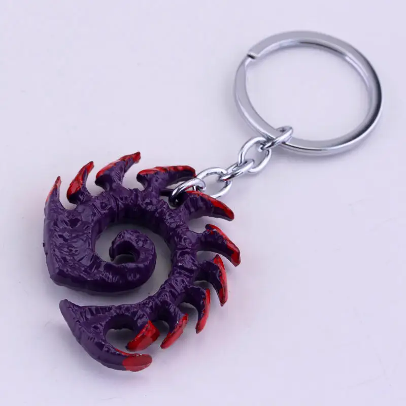 star craft II Terran Symbol Zerg Symbol & Wings Of Liberty Keychain Accessories  Ring Terran Keyring Key Holder Souvenir