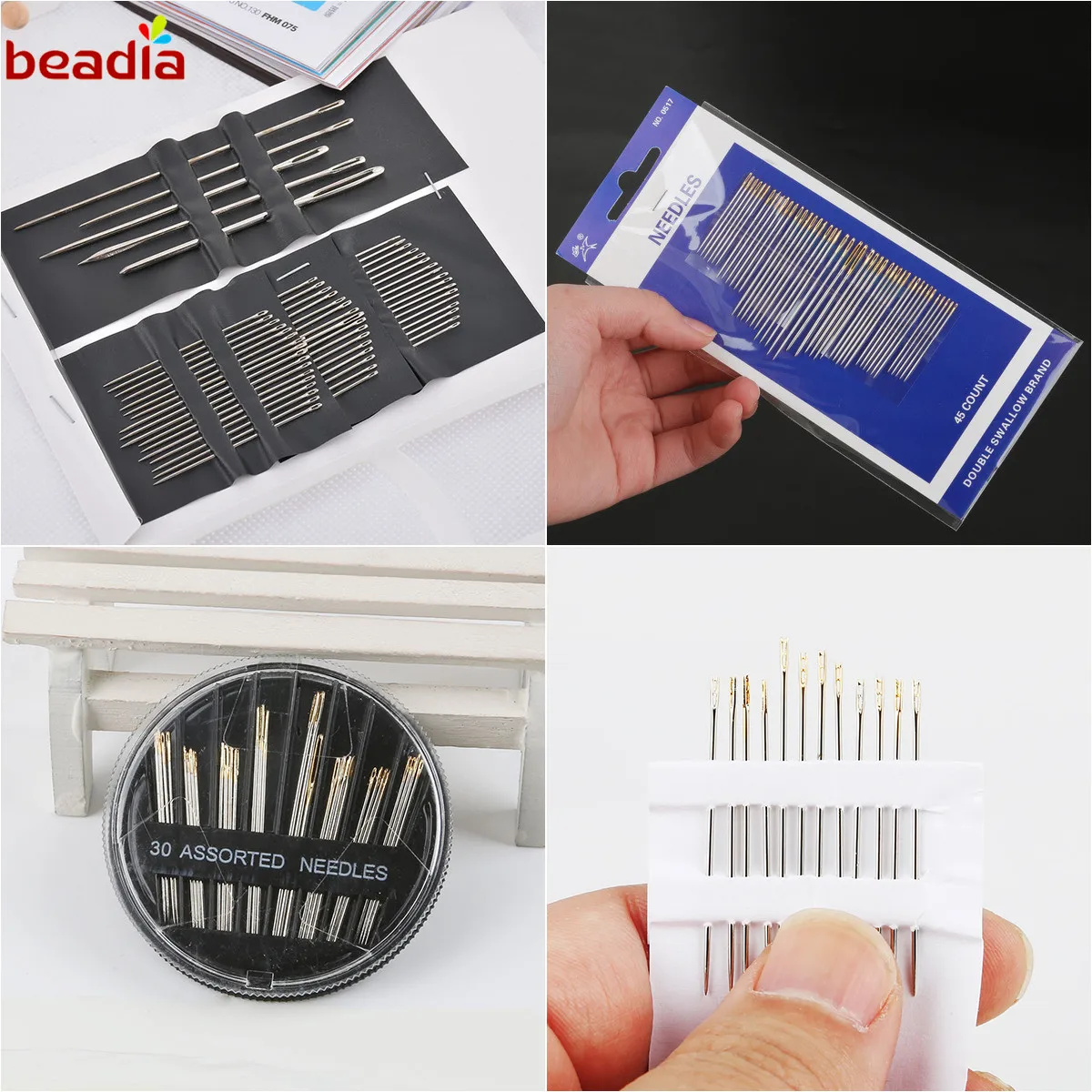 1 Set Stainless Steel Sewing Needles Pins for Needlework Home DIY Crafts Household Handmade Cross stitch Sewing Accessories