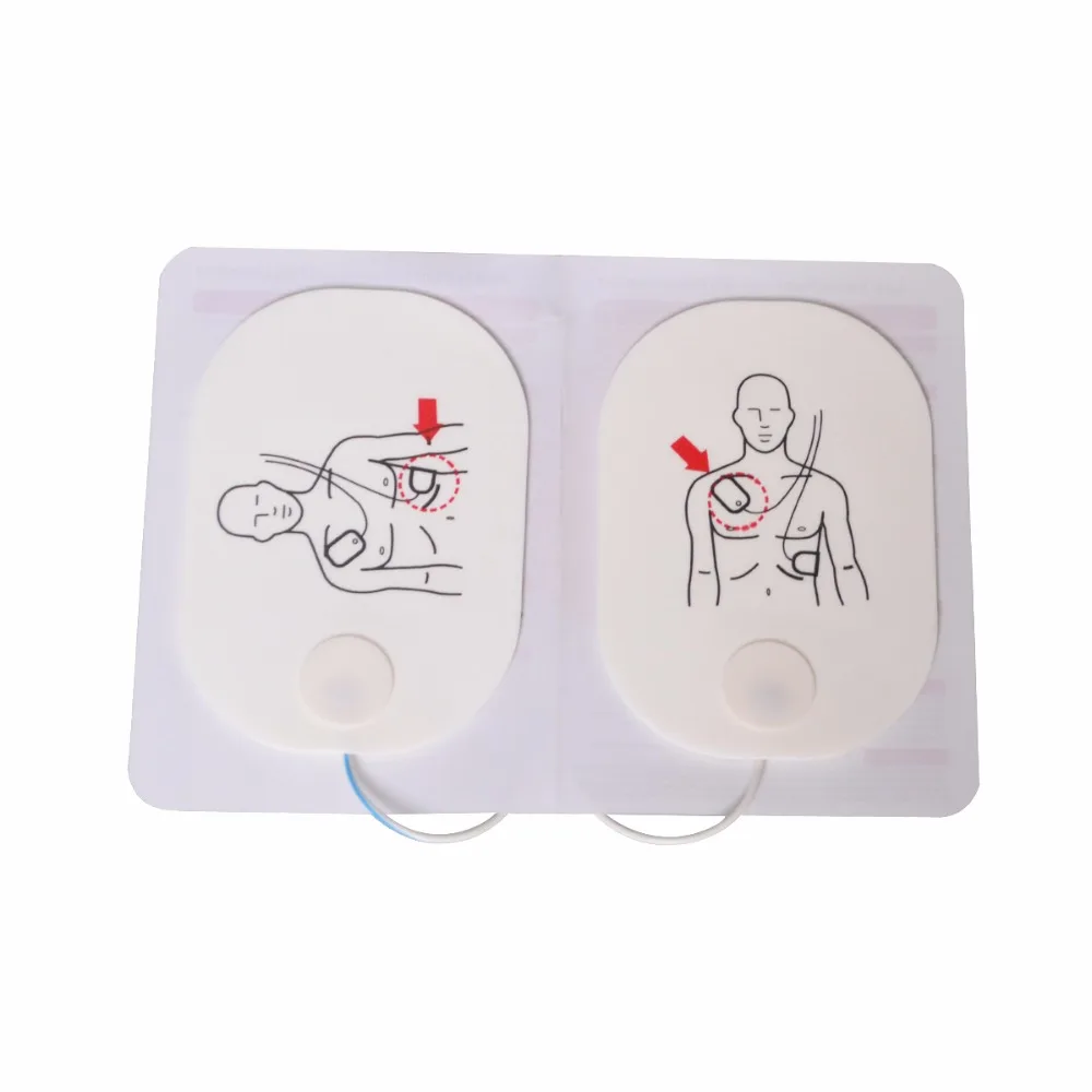 1Pair High Quality Adult Training Replacement Pad Use With AED Training Model Universal Trainer P150 Emergency Rescue Kit