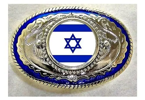 Low price custom belt buckles wholesale Flag of Israel Belt Buckle cheap OEM flag belt buckles High quality belt buckles for men