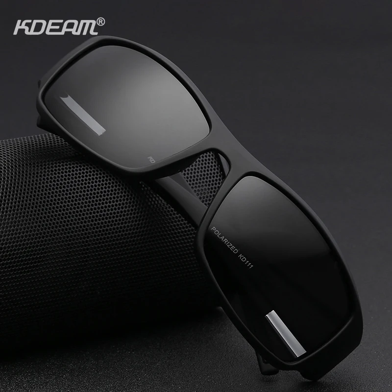 KDEAM High-end Goggles For Men Sports Sunglasses Polarized&UV400 TR90 Unbreakable Frame Anti-reflective Lens Glasses New