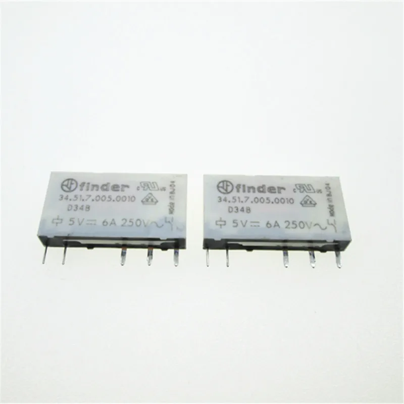 

HOT NEW 5V relay 34.51.7.005.0010 5V 5VDC DC5V 6A 250V 5PIN