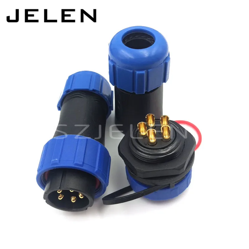 SP21 waterproof plug and socket cable connector 5 pin waterproof electrical connector,connector waterproof IP68