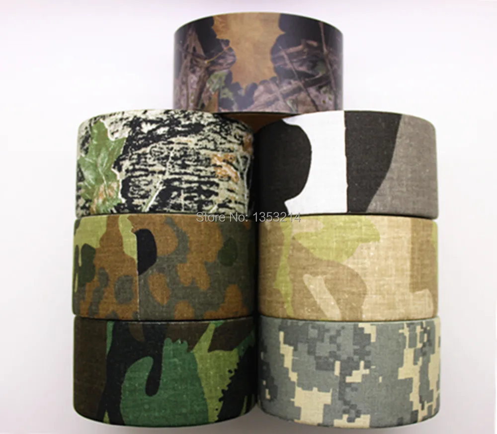 10M Hunter Camo Tape No-Mar Army Type Tree/Jungle/ACU Print Pattern Moisture Proof Camouflage Hunting Tapes 10M*5cm Outdoor - Image 2