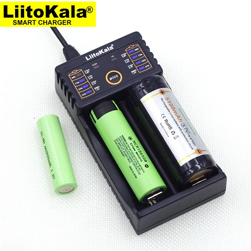 Liitokala Lii-202 S1 PD2 M4 Battery Charger, Charging 18650 1.2V 3.7V 3.2V AA / AAA 26650 10440 16340 25500 NiMH Lithium Battery
