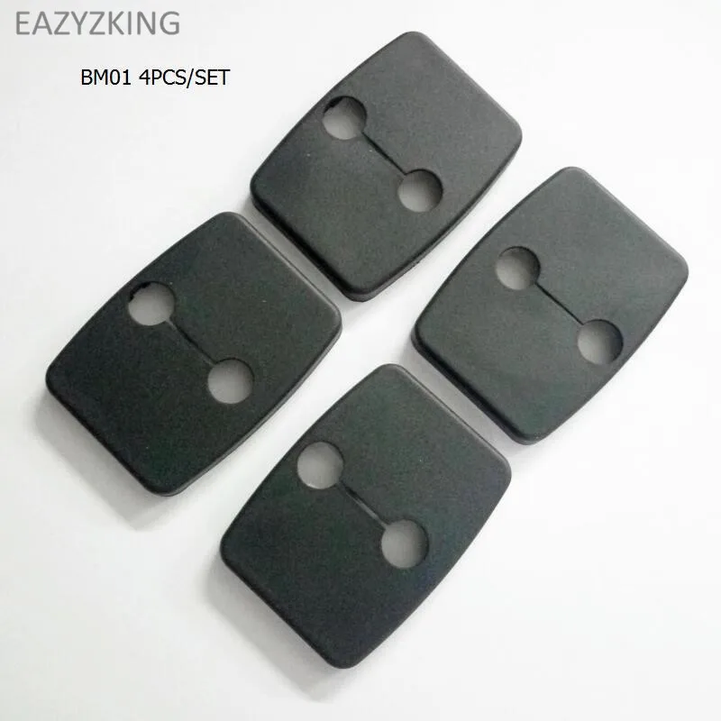 Car styling 4pcs/set Stainless Steel Car Door Lock Buckle Protective Cover for BMW 1 2 3 4 5 6 7 M-series X1 X3 X4 X5 X6 F10 F31