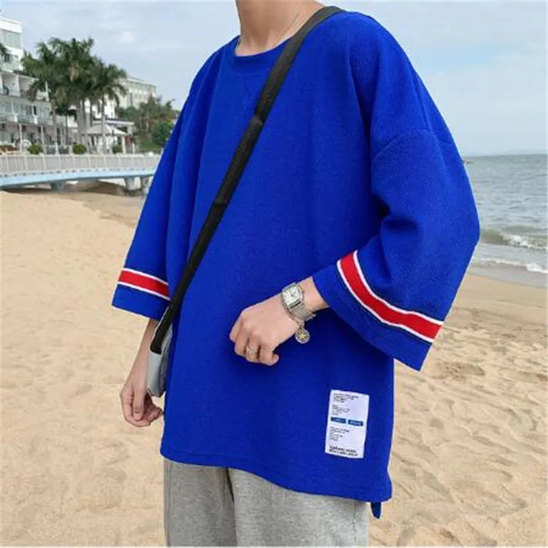 New Fashion Brand Tshirt Small man Korean version loose High Quality Trends Street Wear Tops Korean Short sleeve Tee Men Clothes