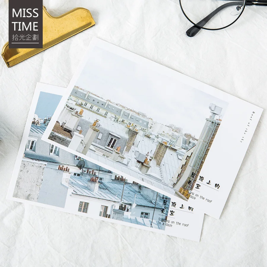 30 Sheets/Set Sitting On The Roof Postcard /Greeting Card/Message Card/Christmas and New Year gifts