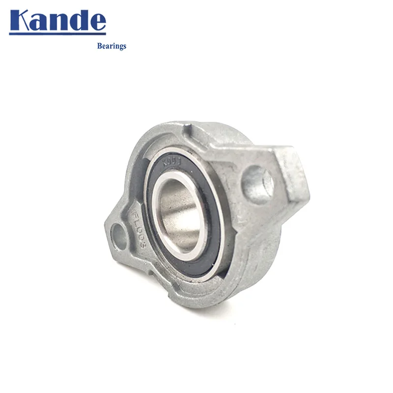 

Kande Bearings 2pcs KFL005 25mm Mounted Block Cast Housing Self-aligning Pillow Bearing KFL