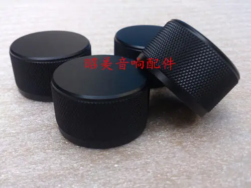 1pcs D:44mm x H:22mm aluminum volume knob amplifier knob black color-sn