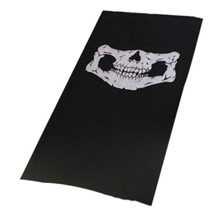 Skull Printed Men Women Magic Scarf Polyester Scarves Motorcycle Climbing Sports Bandanas Headwear Tubular Cap Tube Face Mask