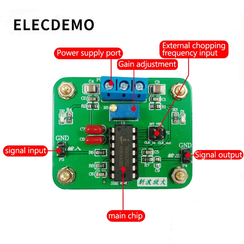 ICL7650 Chopper-Stabilized Operational Amplifier Module 2MHz Wide Bandwidth High Gain High Slew Rate