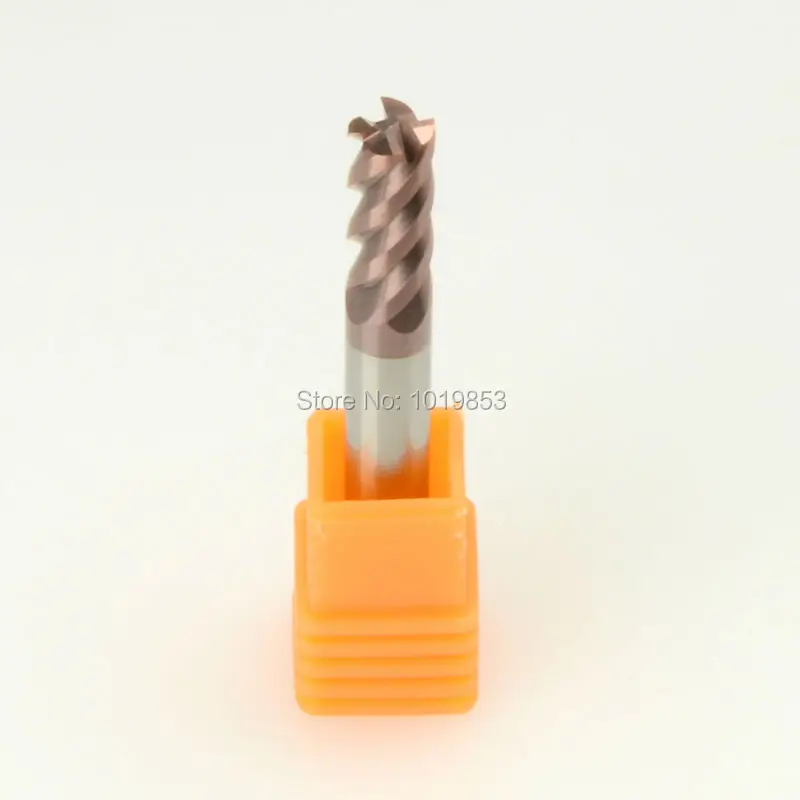 5pcs SLONS S300-6x6x50L HRC55 tungsten solid carbide end mills for steel or copper