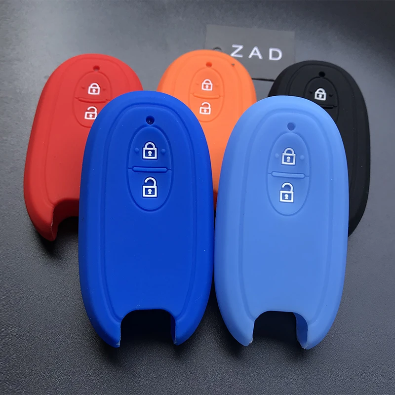 ZAD silicone rubber car key cover case skin protect keychain for   SUZUKI Swift Sport SX4 SCORSS grand vitara Wagon R stingray