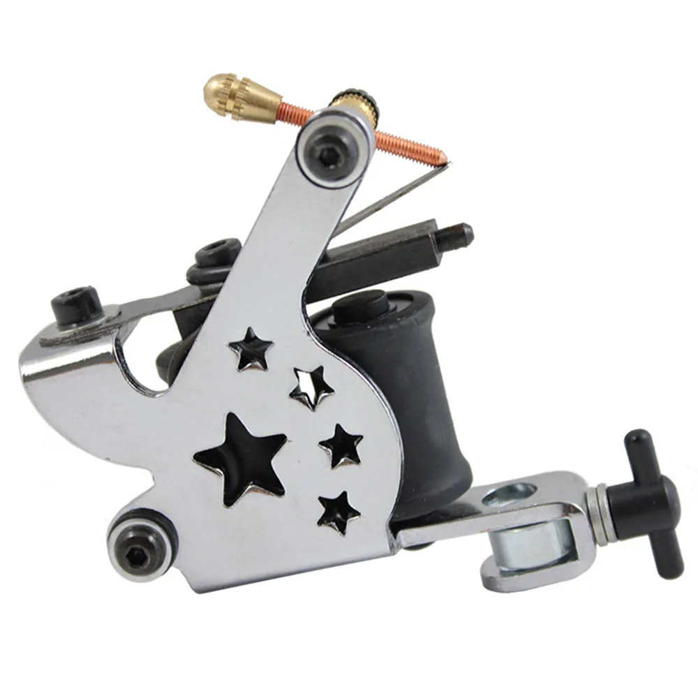 Compleet Tattoo Machine Kit Set 2 Coils Guns Power Tattoo Beginner Grips Kits Permanente Make-Up Starter Tattoo Kit