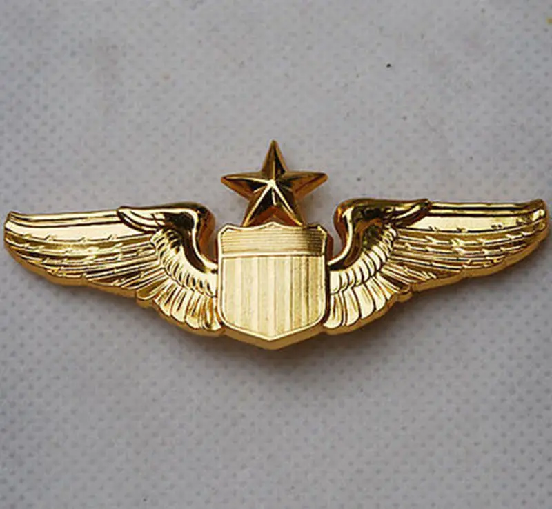 

USAF U.S. Air Force Senior Pilot Metal Wing Badge Insignia -US203