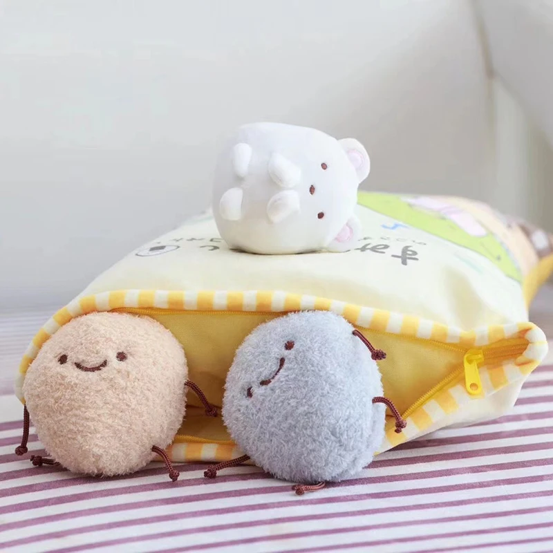 A Bag Of Sumikko Gurashi Plush 8 pcs Japanese Animation Sumikko Gurashi Soft Pillow San-X Corner Bio Cartoon Doll for Kids