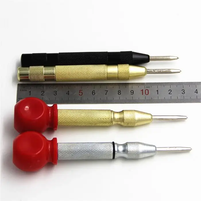 5 Inch Automatic Pin Punch Strike Spring Loaded Marking Starting Holes Woodworking Tool Center Pin High Quality Marking tool