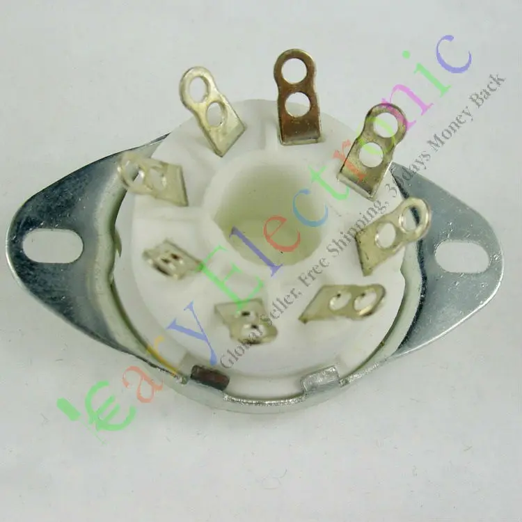 

Опт и розница 4 шт 8pin Керамическая вакуумная трубка розетка восьмеричный клапан база fr EL34 KT88 6550 аудио усилитель Бесплатная доставка