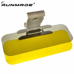 runmade Car Sun Visor Day and Night Shade Windshield Anti-Glare Blocker HD Driving Visor Glare Sun Shield Tinted Extension