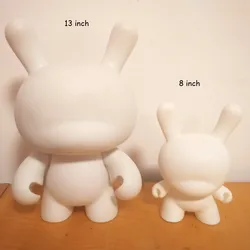 1pc 13 cal puste białe Kidrobot Dunny zabawki Unpaited Momo królik DIY do lalek działania figurki dla dzieci malowanie