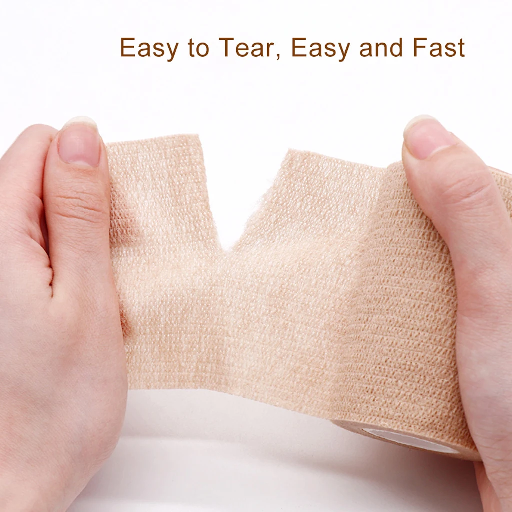 Bandage élastique auto-adhésif, ruban en tissu non tissé, équipement de protection, genou, coude, support, coussin de blessure, 5cm x 450cm